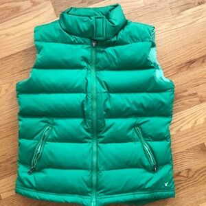 American Eagle bright green vest